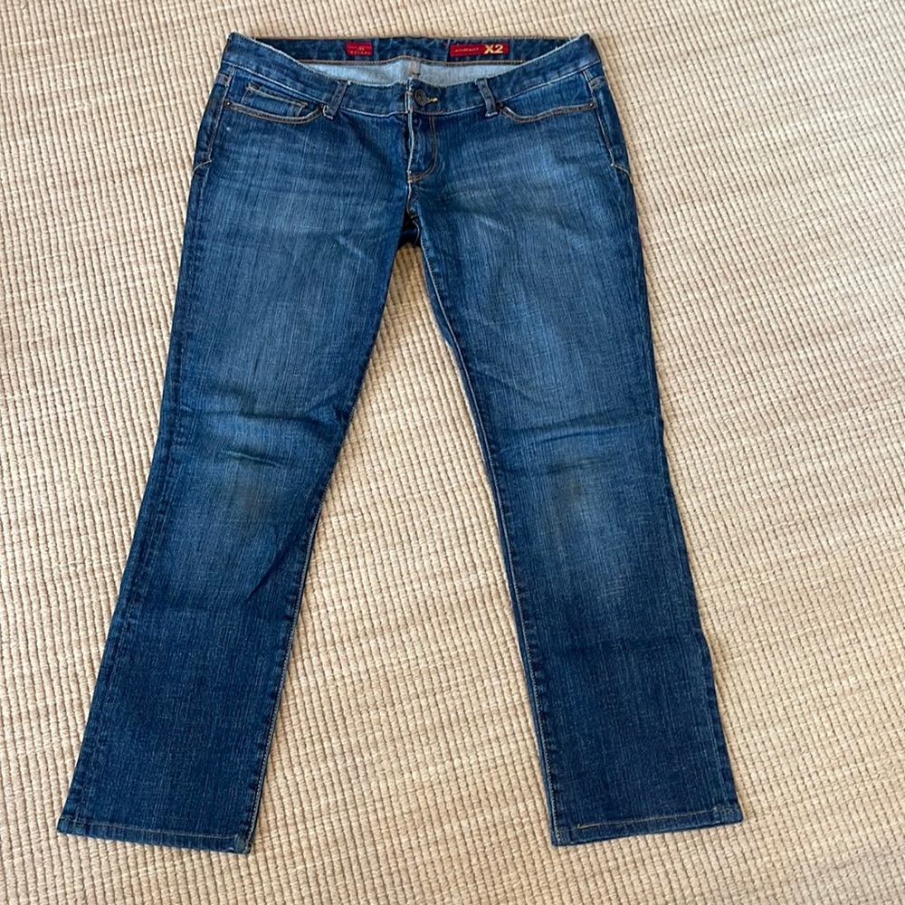 Express X2 Skinny W01 Ultra Low skinny Denim blue Jeans women’s size 12S